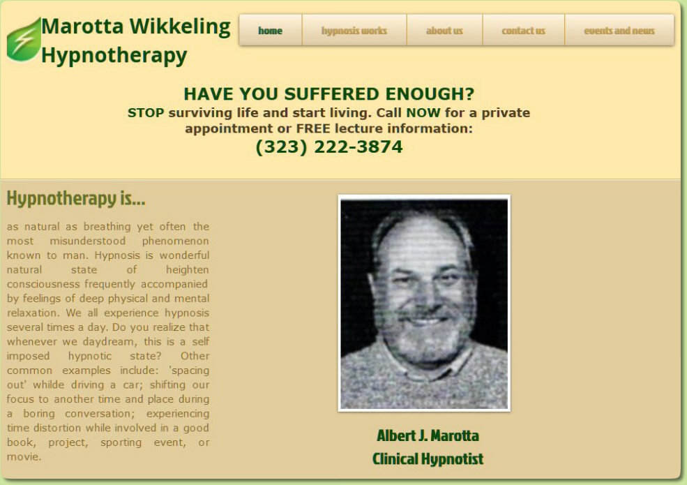 Introducing Albert J. Marotta, Clinical Hypnotist...